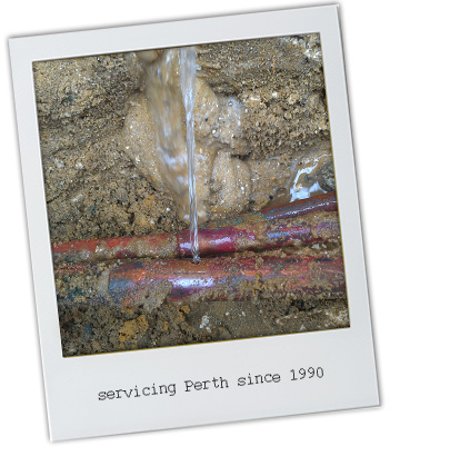 Burst water pipe image